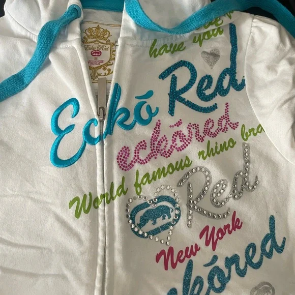 Ecko red hoodie with short sleeve - Picture 4 of 4
